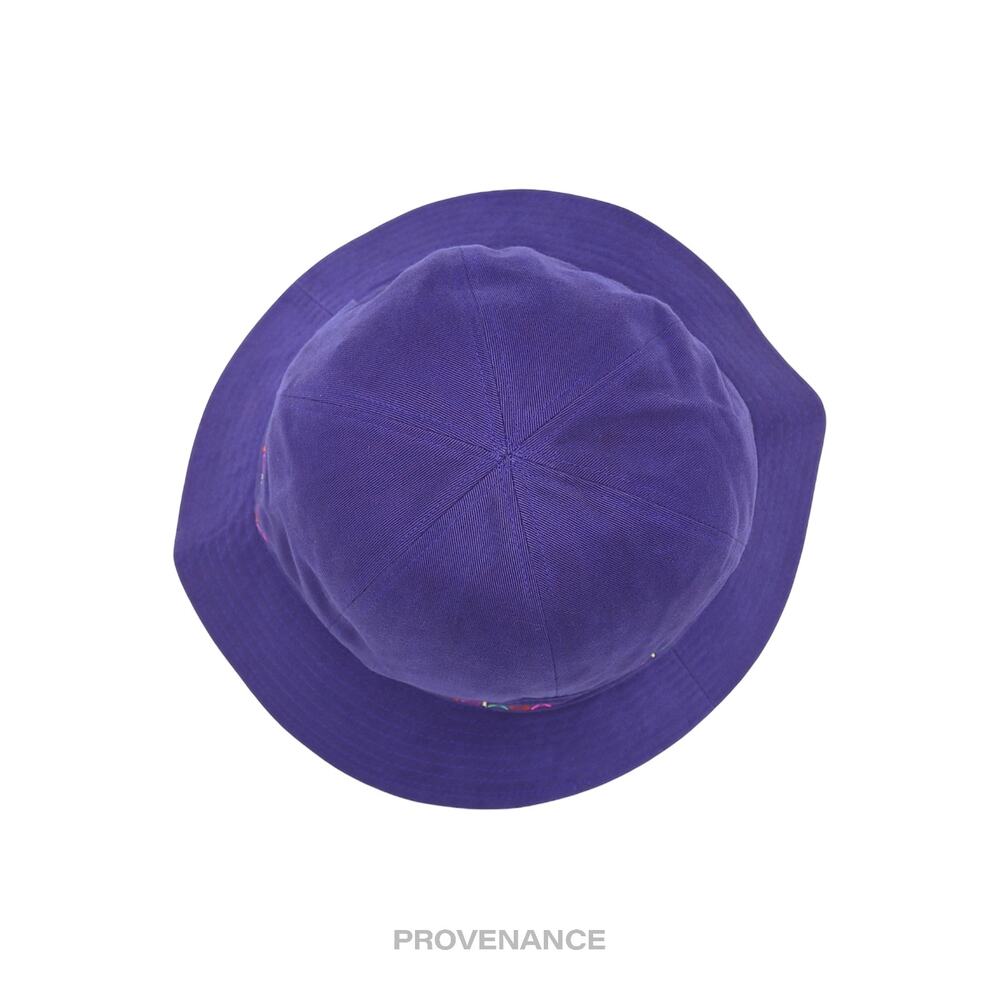 🔴 Balenciaga Sports Bucket Hat - Blue Rainbow Multicolor L - Picture 3 of 7